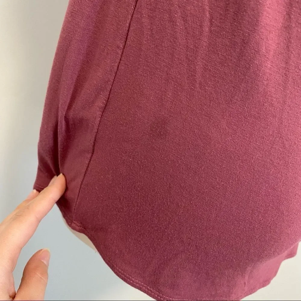 Aritzia Babaton Taddeo One Shoulder Tank Top Dark Mauve - Picture 11 of 13